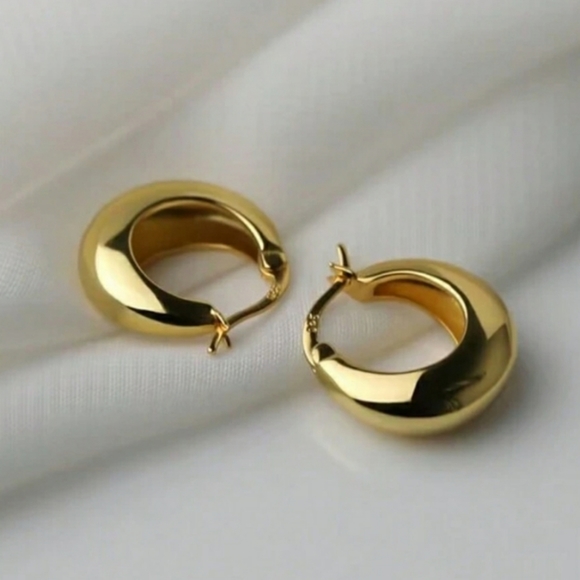 Jewelry - NEW Gold Hoop Earrings